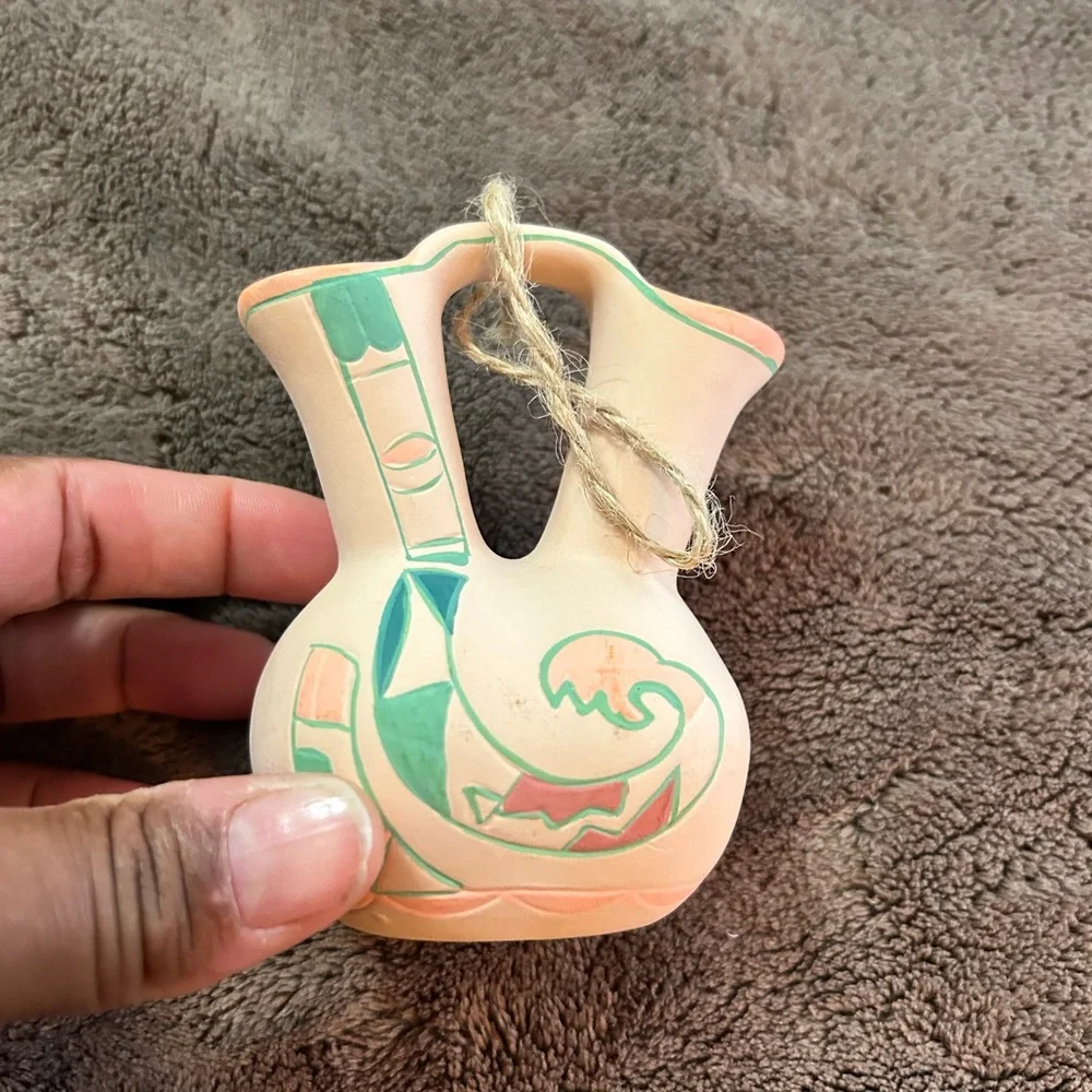 Vintage Pueblo Wedding Vase - 4’’